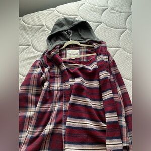 American Eagle cozy cabin hoodie flannel